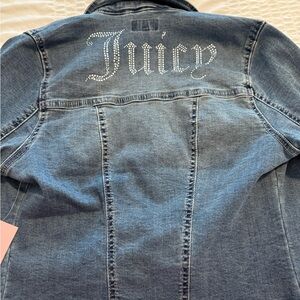 Juicy Couture Light Wash Denim Trucker Jacket